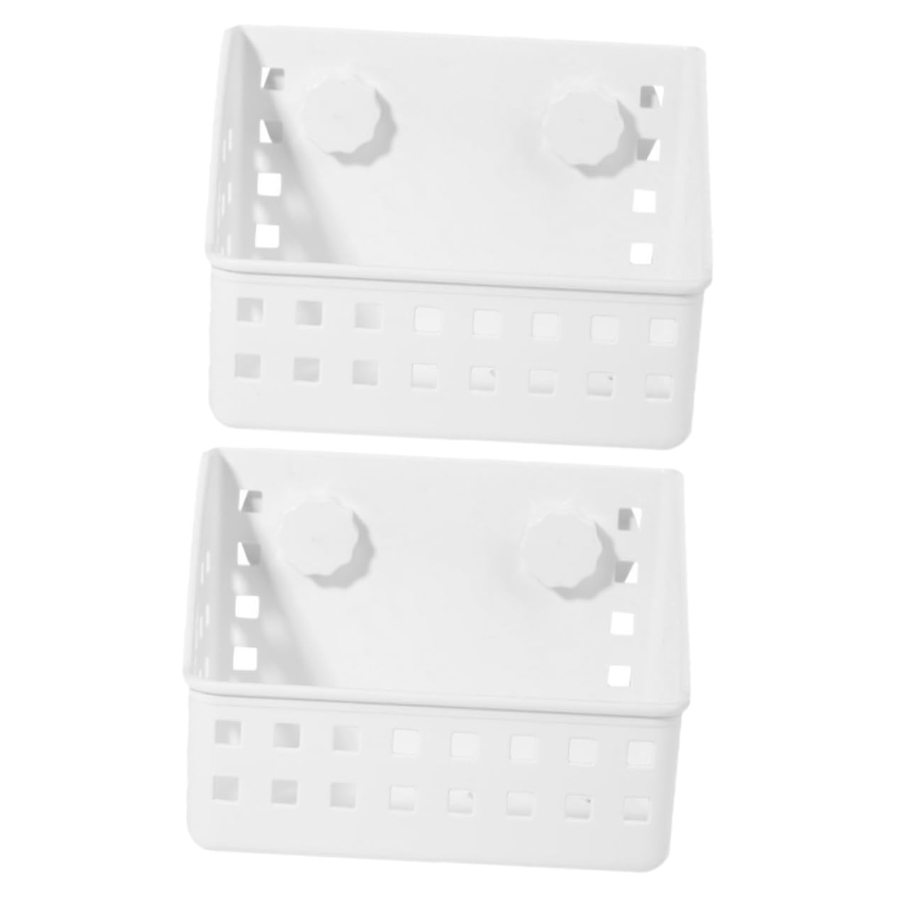 Râtelier à Foin pour Lapin à Fixation par Ventouse, 2 Pièces | Lapin et Cochon D’inde, Plastique Blanc, Installation Facile, Usage en Cage