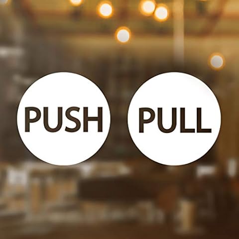 Pull Push Door Sign Sticker Signs Stickers Window Vinyl Kitchen Adhesive Shop Open Set Label Decal Office Outdoor Restaurant gate Closed Indoor Cafe Doors Signage Salon Handle Home Vintage Lettering Cover