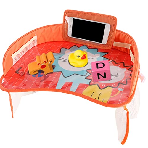 Bandeja de colo infantil - Mesa de mesa com bolso para armazenamento - Bandeja de alimentação ativa