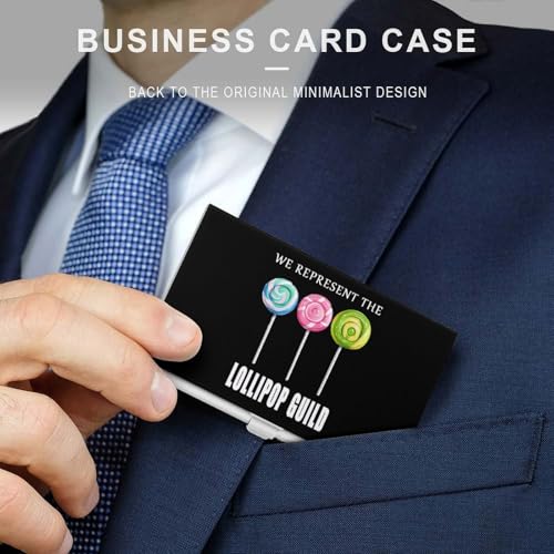 We Represent The Lollipop Business Card Case Pocket Card Holder Slim Card Wallet for Men Women3