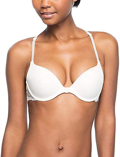 Undies.com Women's Microfiber And Lace Racerback Push-Up Bra With Front Closure, Lime, 36C #TOP1