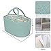 Large Baby Diaper Caddy Organizer for Girl Boy Rope Nursery Storage Bin Basket Portable Holder Tote Bag for Changing Table Car Travel Baby Shower Gifts Newborn Essentials Registry Must Have Green