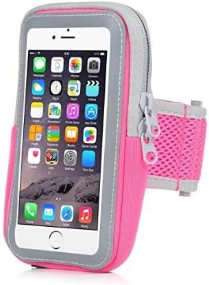 Yostyle Sports Running Armband Sweatproof Running Armbag Gym Workout Cell Phone Case with Key Holder Wallet Card Slot for iPhone Xs Max XR X 8 7 6 6s Plus Galaxy S10 S9+ S9 S8 S7 S6 Edge
