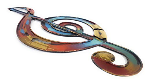Colorful Treble Clef Metal Wall Decor #TOP1