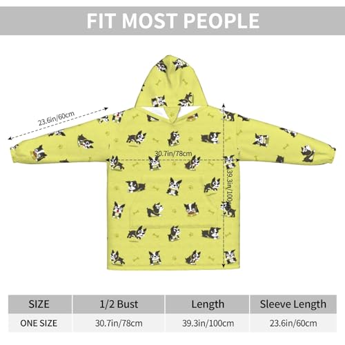 Sweat couverture Boston Terrier en flanelle premium : le confort absolu pour vos soirées