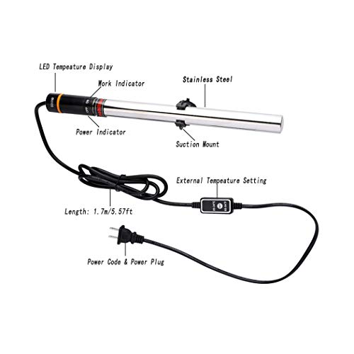 image for Sheye 500W Aquarium Heater, Fast Heating Submersiber Thermostat, Fish 