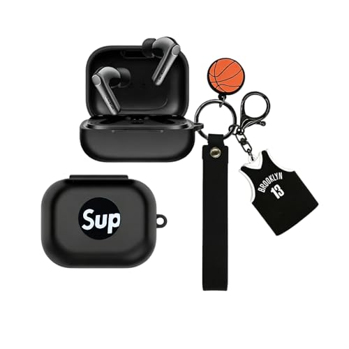 EarFun Air Pro 4�p�̃P�[�X �J�o�[ �y�� �G�� (����P�[�X+�J���r�i+�����L�[�z���_�[�j�t�� ���C�����X�C���[�z���P�[�X EarFun Air Pro 4�p�ی�J�o�[ �ϏՌ� �����h�~ �h�o �V���R���f�� (Style 6)