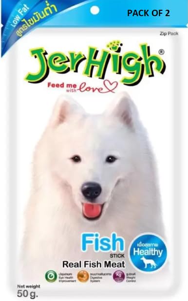 JERHIGH Fish Stick/Dog Treats, Fish Flavour 50G (Pack of 2 X 50G) (B0CXJDP9ZT) Amazon Price History, Amazon Price Tracker