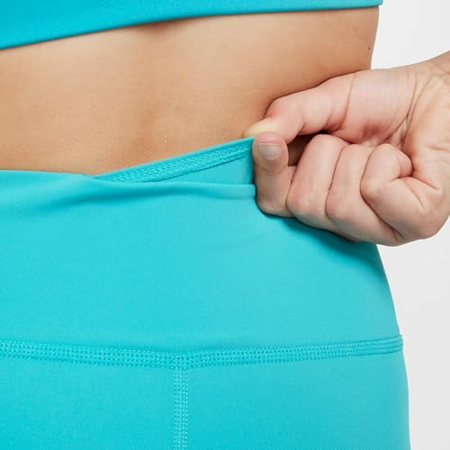 Nike One Big Kids' (Girls') Dri-FIT High-Waisted Leggings (FZ5605-345, Dusty Cactus/White)3