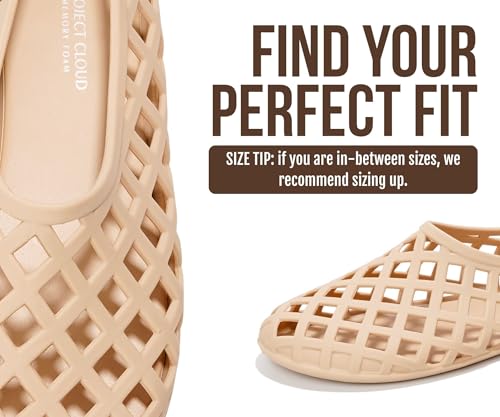 Image of Project Cloud Jelly Shoes Women - Lightweight & Water-Resistant Women's Flats Sandals - Non Slip Womens Shoes - Perfect Summer Jelly Flats for Women 2026 (Jellz)