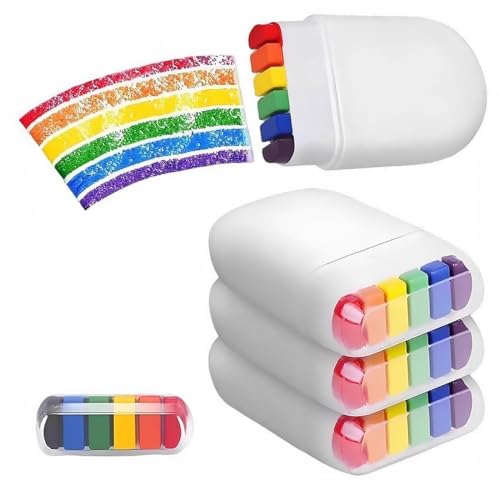 JYNXOR 3pcs Regenbogen Schminke Schminkstift, Pride Accessoires Rgenbogenstift, Gay Pride Schminke, Regenbogen Deko für Pride Party, LGBT Party,Perfekte Regenbogen Gesichtsfarbe & Pride Makeup