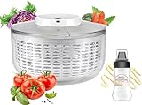 Electric Salad Spinner, 6L Lettuce spinner,Large Capacity Salad Vegetable Dryer,Fruit Salad Washer spinner dryer for Home Kitchen Washing & Drying Leafy Vegetables