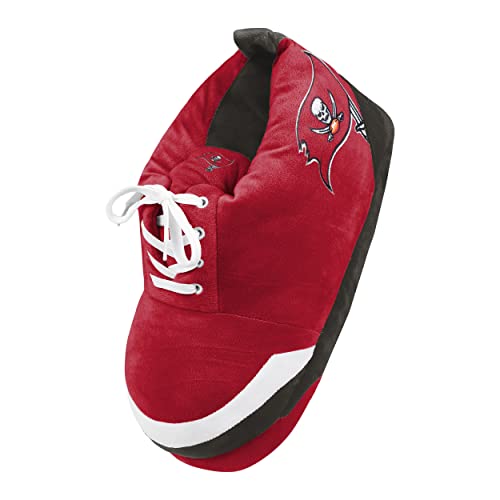 Image of FOCO Mens NFL Team Logo Plush Oversized Sneaker Slippers