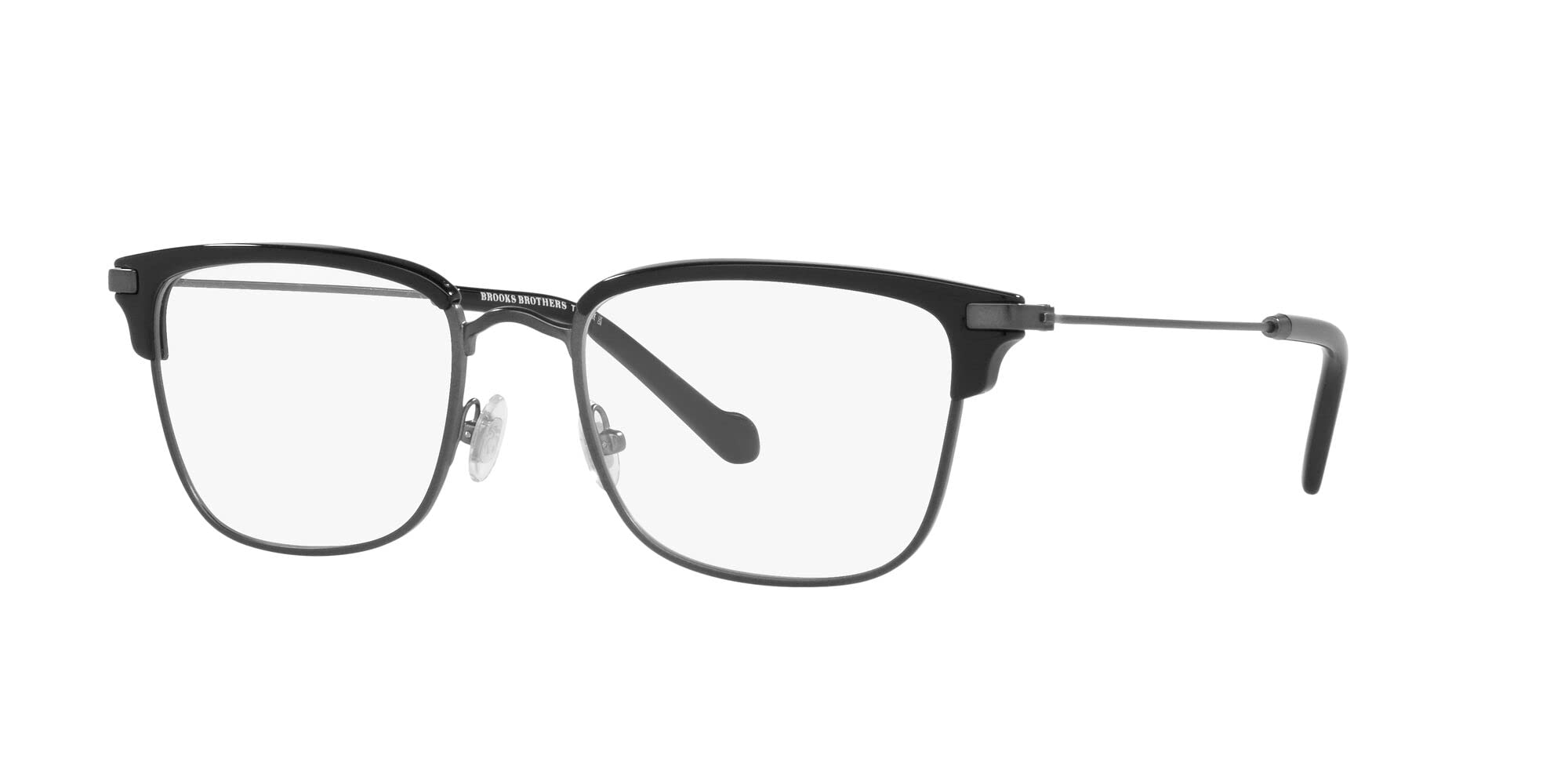 Brooks Brothers Męskie prostokątne oprawki na okulary na receptę Bb1101