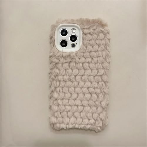 Coque en peluche pour iPhone 16 et 15 idéale au quotidien sous la neige