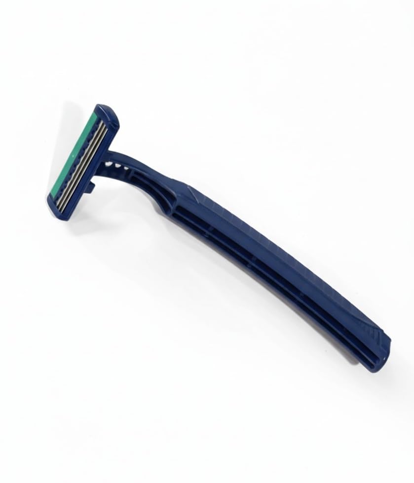 Image of WETELL Men's Disposable Razors, Triple Blade Shaving Razors with Fixed Head and Stainless Steel Blades, Smooth Shave, 20 Pack (WT2907)