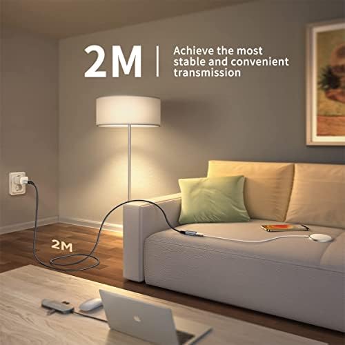 USB C Extension Cable (1MBohconn USB 3.2 Type C Male to Female Gen2 (10Gbps) Wireless Charger Cable 4K 60Hz Video Display Support Thunderbolt 3 Port for iPad Pro, Macbook Pro, Galaxy S22,USB C HUB