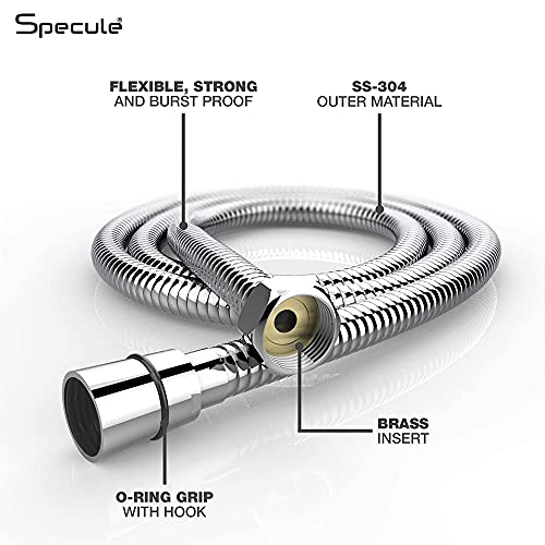 Image of Orbit, ABS High-Pressure Health Faucet for Toilet | Includes SS-304 Grade 1.25 Meter Flexible Hose Pipe & Wall Hook | Jet Spray for Bathroom Use | Chrome Finish | Durable & Easy to Use