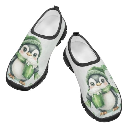 Kids Athletic Shoes Girls Boys Slip On Casual Sneakers Lightweight Soft Tennis Shoe for Outdoor US 11-15 Black Sole