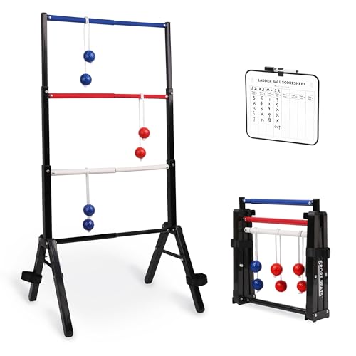 Metal Ladder Ball Set Assembly Free Portable Ladder...