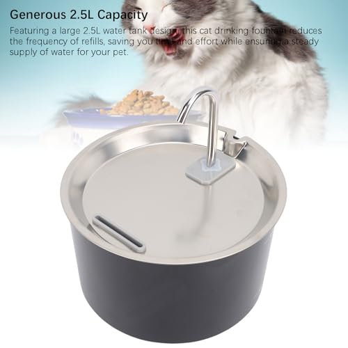 Fuente automática para mascotas de acero inoxidable 3L miniatura 5