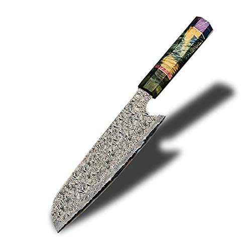 Damasco Santoku Knife Giapponese Damasco VG10 Steel Chef Knife Tools Strumenti da cucina Sushi Sashimi Chef Strumenti Coltello da cucina