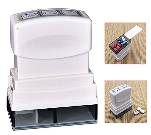 Hpybest 1 x Medikamentenschneider, Tablettentrenner, Trennbehälter, sichere Organisationsbox für Zuhause und auf Reisen.