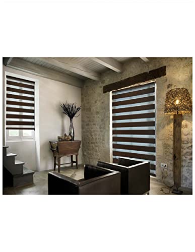 Cortinas Y Persianas, Home Deco - Persiana enrollable Sheer Elegance, color chocolate