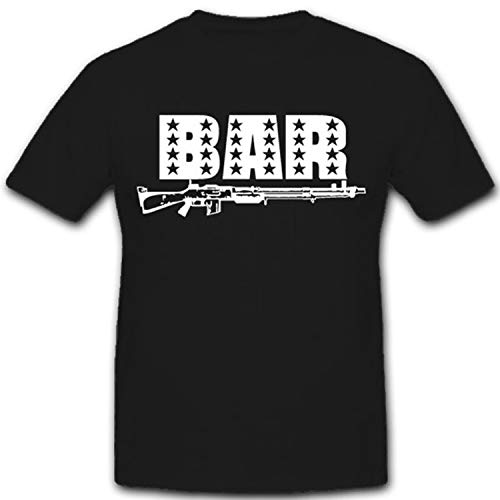 Fusil MG américain BAR T-Shirt noir XL Copytec 7511