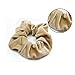 Dofash 3Pcs Excellent Velvet Traceless Beauty Thermal Twisters Hair Scrunchies Assorted Color With Delicate Bag For Girls And Woman （Black +Brown+Blonde)