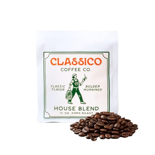 Terra Kaffe Classico House Blend Coffee – Dark Roast Whole Bean – Low Acid