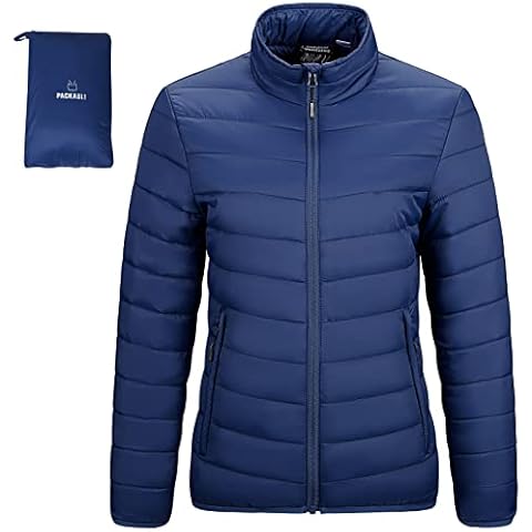Outdoor Ventures Womens Winter Lightweight Jacket Warm Short Packable Puffer Jacket Transitional Padded Down Jacket Quilted Jacket for Ladies Lined for Hiking Travel Cover