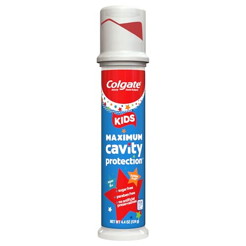 Colgate Kids Toothpaste Pump with Fluoride, Ages 6+, Bubble Fruit, 4.4 oz, 6 Pack - image 9
