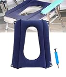 Aufblasbare Kissen für ältere Menschen - Wildleder Anti-Dekubitus-Sitzpolster Rollstuhl-Pflegezubehör zur Schmerzlinderung, Verwendung für Toilettenstuhl, Duschstuhl