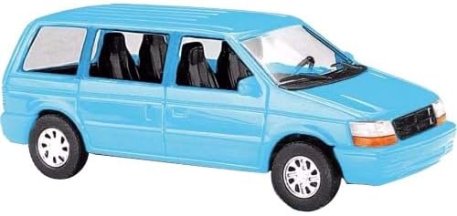 Busch 89119 HO Scale 1990 Dodge Ram Van - Assembled - Blue
