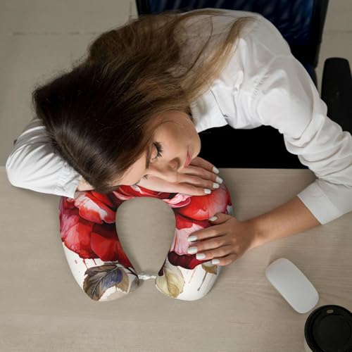 Almohada de viaje espuma viscoelástica tamaño único miniatura 7