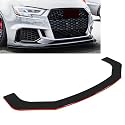 UUJYSEXW Auto Frontspoiler für Hyundai Santa Fe/Grand Santa Fe 2001-2023, Spoilerlippe Frontspoilerlippe Protector Antikollisionsschutz Auto Zubehör,ShinyBlackRed-B