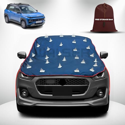 Image of WALSER Spike Car Cover for Hyundai Exter | Anti-Climb Nail Guard for Dogs & Monkeys | Protects Bonnet, Roof & Dicky | UV, Dust & Snow Protection | Spike Cover with 4 Adjustable Hook