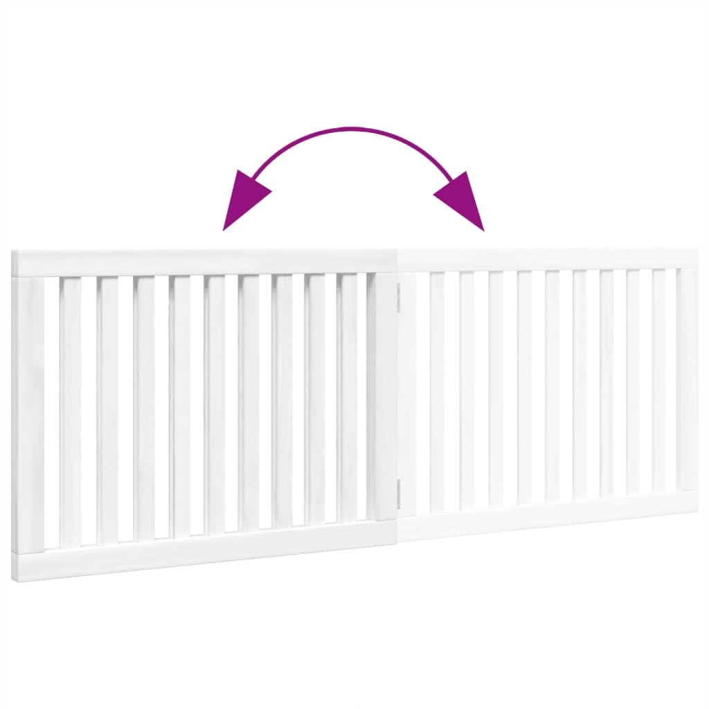 vidaXL Barrière pour Chien Pliable 2 Panneaux 160 cm Bois de peuplier