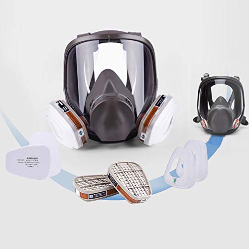image for EROCK 15in1 Full Face Large Size Respirator,Full Face Wide Field of Vi
