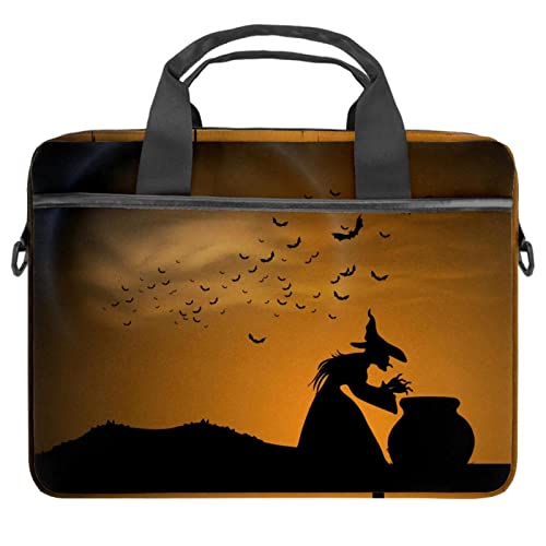 Bolso bandolera de hombro para laptop de 13 13.3 y 14.5 pulgadas diseño hojas de otoño multicolor