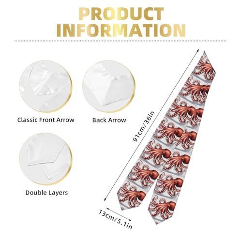 Cute Octopus Print Flat Shawl Ribbon - Graduation Ceremony Satin Stole Gift for Son Daughters Friends Sisters3