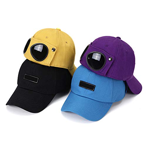 CUCUDAI Homens Mulheres Óculos de Novidade Óculos de Beisebol Boné 2 em 1 Design Harajuku Hip Hop Óc