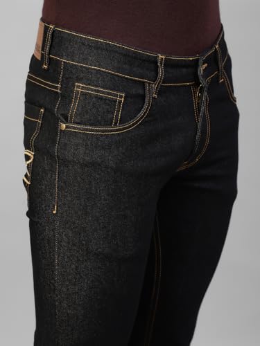 Image of Allen Cooper Slim Mid Rise Stretchable Denim Jeans for Men