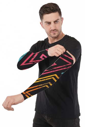 Image of Arm Sleeve For Men women Fully Stretchable Sun UV Ray Dust Protection Bike Riding Cycling Gloves Cricket Golf Football Soft Hand Gloves sleeves