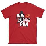 Run Bucky Run T-Shirt for TB Football Fans (SM-5XL) (Red Soft Style Short Sleeve, Medium)