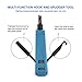 Punch Down Tool with 110/88 Blade & Network Wire Stripper, Multifunction Hook Tool for Telephone Impact Terminal Insertion and cat6a/cat6/cat5e/cat5 Cable
