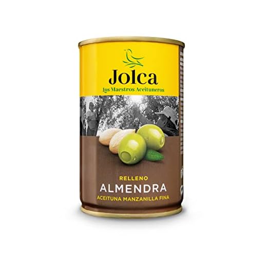 Pack 12 Latas Aceituna manzanilla Rellena de Almendra Jolca (12x300g)