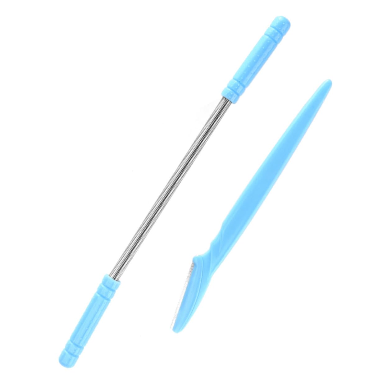 NOLITOY 2pcs Facial Hair Remover Spring and Eyebrow Razor Set Blue Efficient Coil Hair Remover for Cheeks Upper