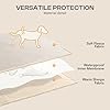 Waterproof Pet Blanket, Liquid Pee Proof Dog Blanket for Sofa Bed Couch, Reversible Sherpa Fleece Furniture Protector Cover for Small Medium Large Dogs Cats, Grey Beige Large（65" x 57"）